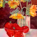 Summer Harvest Watercolor Painting