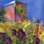 Napa Winery, watercolor on 100% rag paper